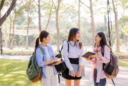 Students walking 