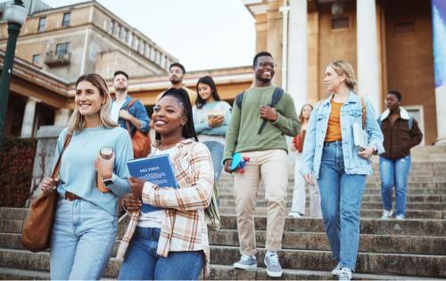 Students in a university 