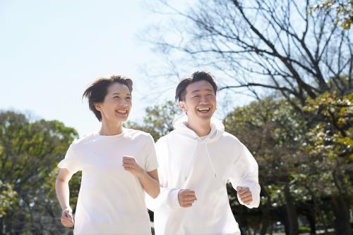 People running