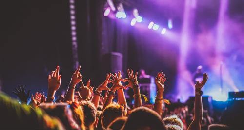 fun at music festival