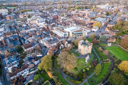 Guildford Castle offers a great backdrop to your first date