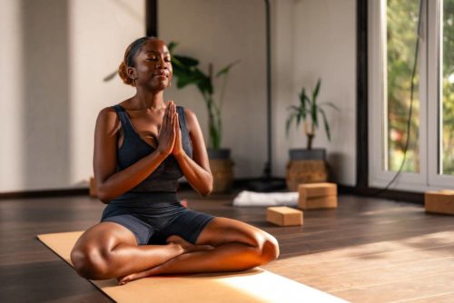 Yoga helps give a sense of calm